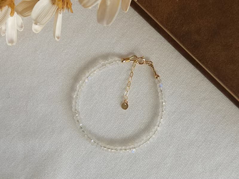 月光石手鍊 14kgf|質感|稀有|通勤|日常配件|手鐲