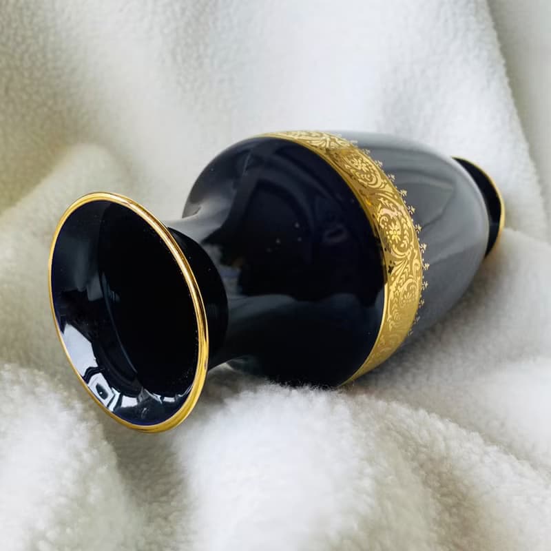 法國LIMOGES CASTEL 22K金羅曼蒂克花器