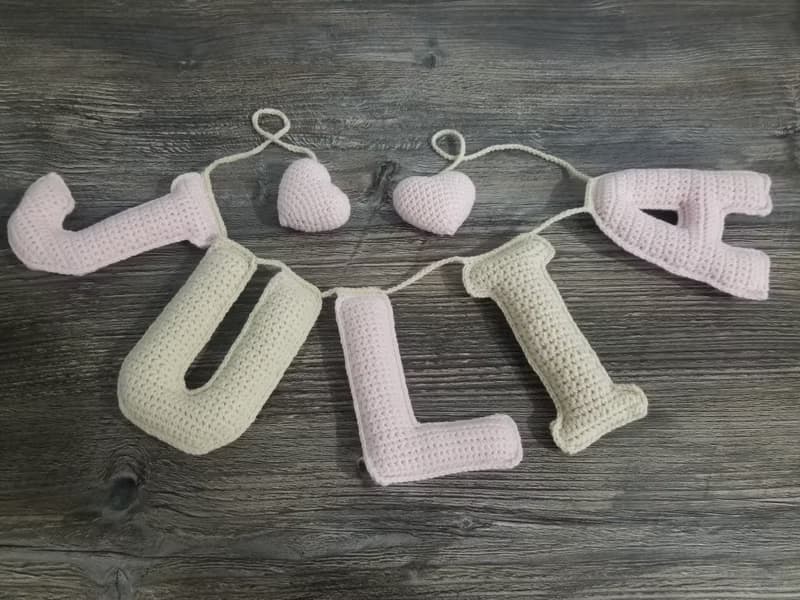 Personalized name garland nursery baby shower gift Name Banner Garland