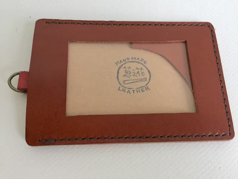 簡約直式證件套識別證 皮革手工縫製 Handcraft Badge