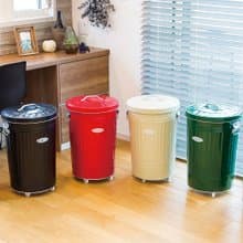 日本 OBAKETSU 手工製附輪垃圾桶 33L 儲物桶 收納桶