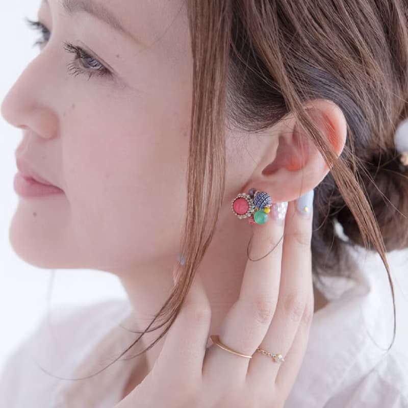 ヴィンテージブーケ || ピアス/イヤリング || ニュアンス