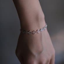 925純銀手鍊 手工小花飾 / Fleur de Sel