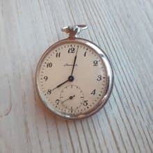 Soviet pocket watch Molnija 3602 - wind up mechanic retro mens watch USSR