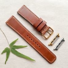 apple watch錶帶 / 棕色 / 真皮 / 手工製作