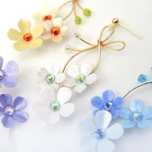 花束耳針/耳夾