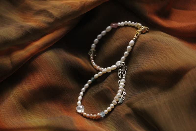 View 融雪 melting 天然石 珍珠 手鍊 純銀 黃銅 兩款