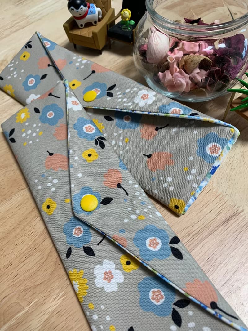 文青風環保純棉筷袋 夢裡花落 質感原胚  超優質卡其色 日本 潮