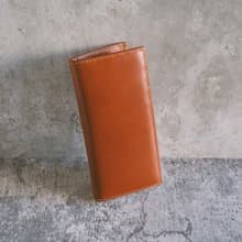 【禮盒】真皮俐落長夾 29023 黃棕