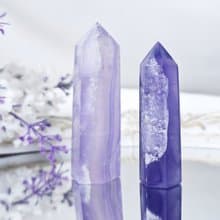稀有雪花紫螢石 收藏 智慧 事業成功 招財 晶柱 單品 禮物 獨家