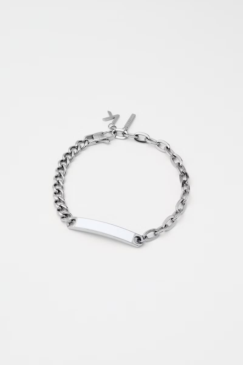 Chain2Chain Silver & White Enamel Bracelet  手鍊