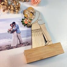 Custom Photo Wooden Wedding Keepsake – Personalized Wedding Memory Gift
