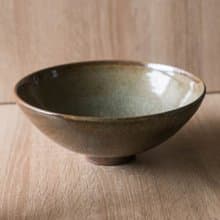 柴燒青瓷窯變大碗公