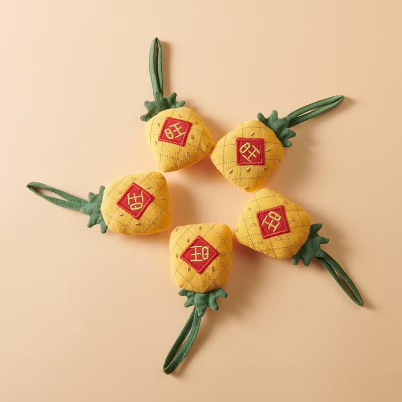 樣樣好物【旺來】手工純棉 鳳梨吊飾