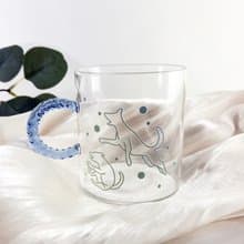 【萌寵來襲】幸福狗狗玻璃杯-逐 送軟木杯墊