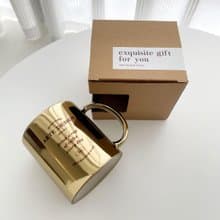 【品牌鍍金馬克杯】 日常禮物首選 Golden Elegance Mug