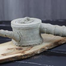 【送禮好物】竹節仿生側把壺 純手捏壺 陶作家葉佳佩手作 200ml