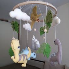 Baby mobile dinosaur, mobile nursery, crib mobile, baby shower gift