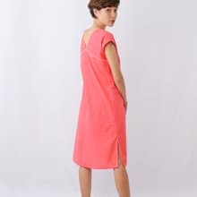 Karen Cotton Long Dress, Orange, Coral