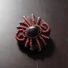 ひとくちチョコレートのブローチ いきもの 紫 5