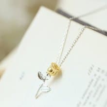 純銀玫瑰花項鍊  個性項鍊 女友禮物 情人節禮物 女生生日禮物