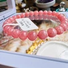 小小精品阿根廷橘粉冰種紅紋石6.5mm14.28g正桃花感情運提升魅力