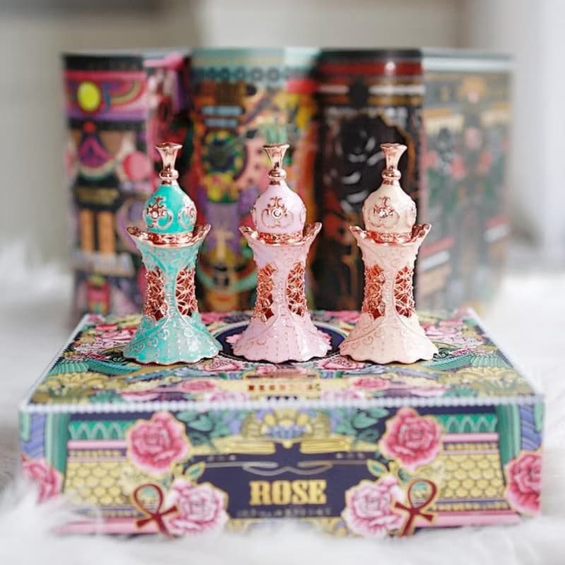 520禮物丨漫舞玫瑰組丨3ml香精x3 小香 埃及精油香水