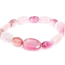 寶麗金珠寶-天然粉紅糖果碧璽手鍊