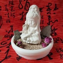 母親節佳禮淨念吉祥小佛之寳瓶觀音 中盤豪華套組 擴香套組 居家