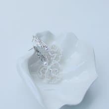 COR-DATE / 銀色系 / 雪花微舞耳環