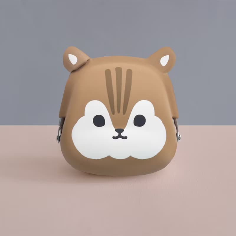 mimi POCHI Friends 松鼠 羊駝 動物造型矽膠口金包