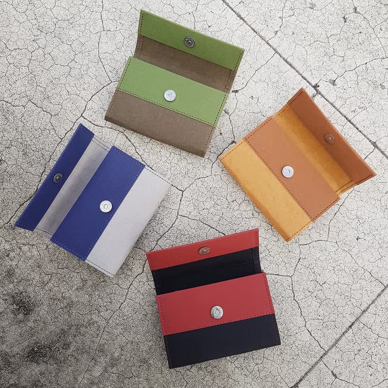 質感撞色 水洗牛皮紙夾 短夾 皮夾 零錢包