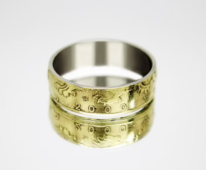 Czech Republic Coin Ring 20 Crowns 1993-2022 coin rings for men coin rings gift
