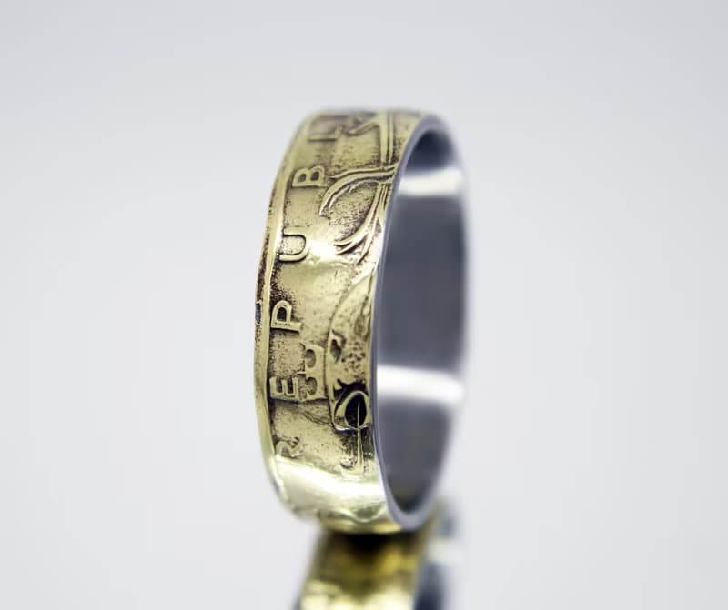 Czech Republic Coin Ring 20 Crowns 1993-2022 coin rings for men coin rings gift