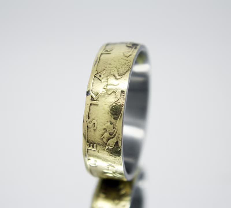 Czech Republic Coin Ring 20 Crowns 1993-2022 coin rings for men coin rings gift
