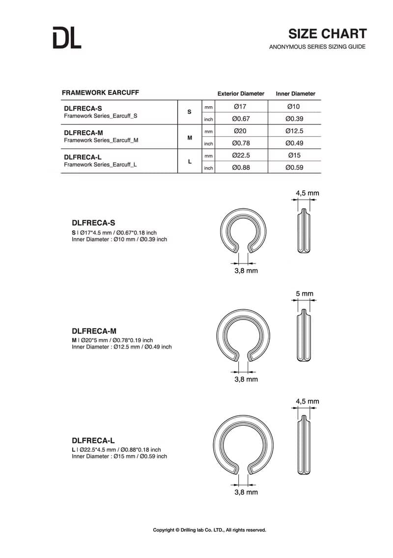 Framework Ear Cuff 鋼製耳扣_鋼色