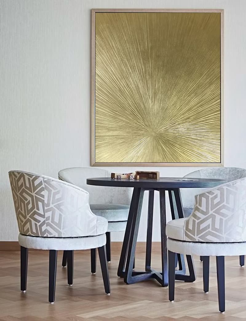 Abstract gold texture painting on canvas painting Wall Ar for Living room