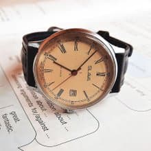 Soviet wind up mens wrist watch Slava 21 jewels - vintage mechanical watch USSR