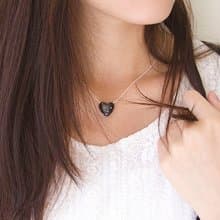 心形巧克力原木項錬 白 / 粉紅 / 藍  禮物訂製