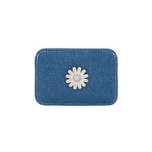 Daisy Slim Mini Transportation Card Wallet denim