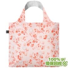 LOQI 環保材質購物袋-笑臉Smiley-花開(無扣帶、無暗袋)