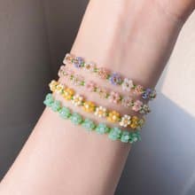 Beaded Flower Bracelet Collection 1 (13-21cm)