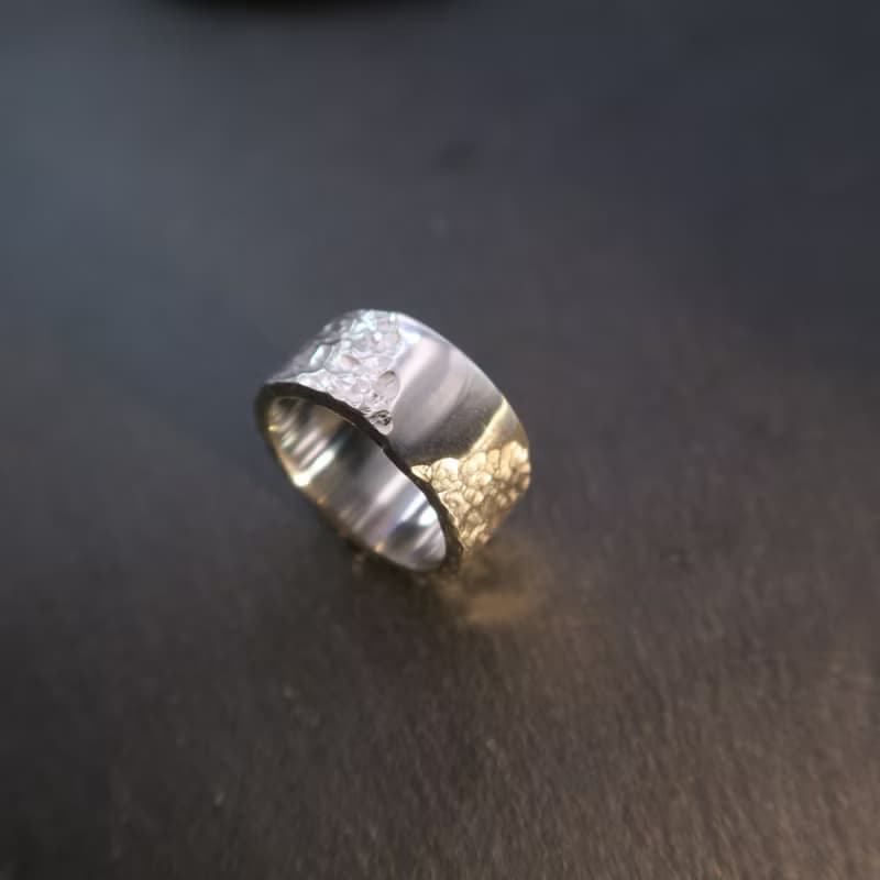 追尋 純銀戒指 - 寬度約10mm/厚度約2mm
