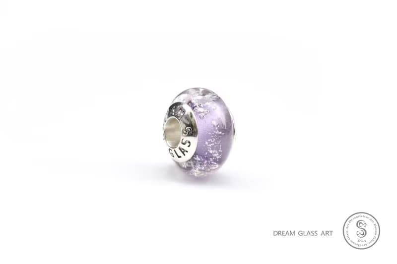 骨灰/毛髮琉璃珠-透明-夢幻粉紫系-單顆價格*訂製骨灰琉璃珠