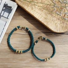 | 啟程粗款 | 訂製 x 黃銅 x 蠟線 x 手環 x 手鍊 x 好做作