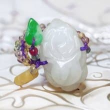 翡翠花花戒指 | 天然緬甸玉翡翠A貨 | 送禮
