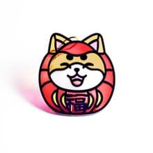 動物達摩(柴犬) 掛飾 l 蛇年 福貼 揮春 春聯 招財貓 招福貓