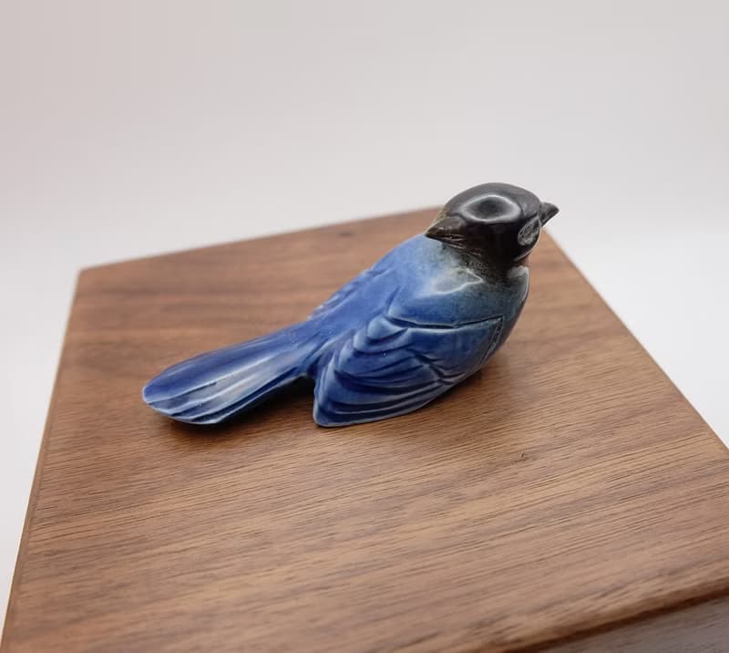 雀鳥胡桃木卡榫木盒 禮物