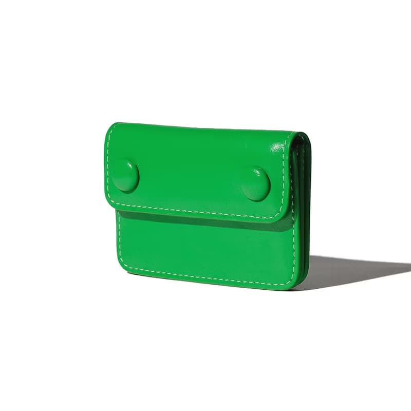 DOT Accordion Coin & Card Wallets green