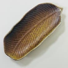 秋天風味 柴燒葉盤 點心盤  木材燒製 落灰 自然紋理